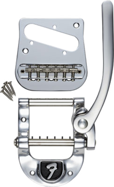 Bigsby B5F Fender Telecaster Vibrato Kit with Fender "F" Stamp, Polished Aluminum