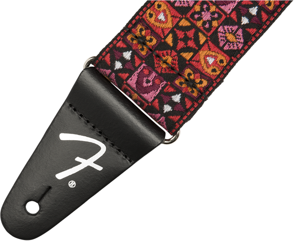 Fender Festival Strap, Red Mosaic, 2"