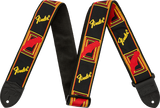 Fender Monogrammed Strap Black/Yellow/Brown 2"