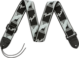 Fender Monogrammed Strap Black/Light Grey/Dark Grey 2"
