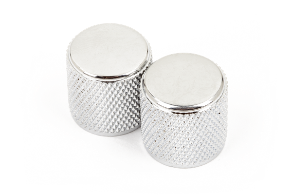 Fender Telecaster/Precision Bass Knobs, Knurled Chrome (2)