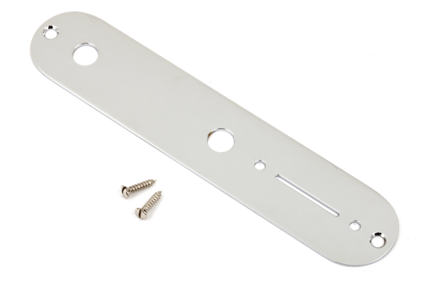 Fender Vintage Telecaster Control Plate, 2-Hole (Chrome)
