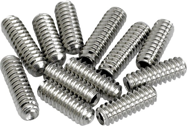 Fender American Vintage Stratocaster/Telecaster Bridge Saddle Height Adjustment Screws (12) (Nickel)