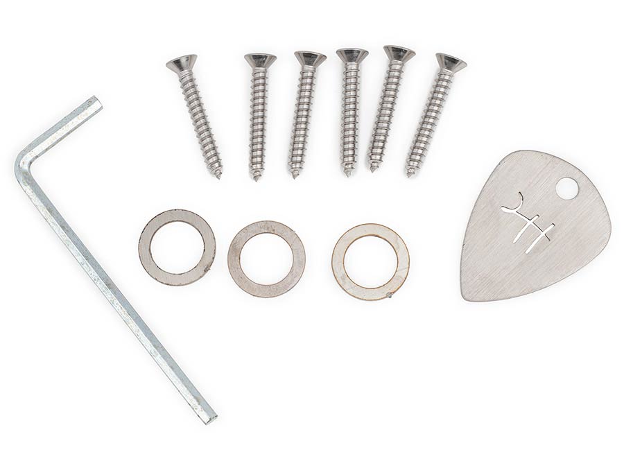 Halon JCV-2211-22C offset guitar classic vibrato, full stainless steel