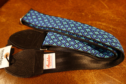 Souldier Guitar Strap LTD Blue Deco GS1342BK02BK