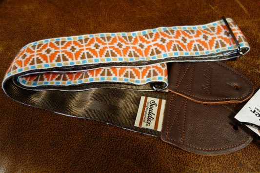 Souldier Guitar Strap LTD Orange/Brown Deco GS1274BR02WB