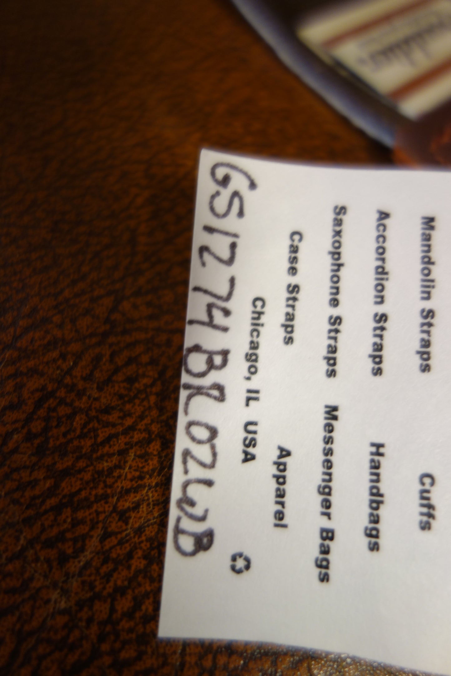 Souldier Guitar Strap LTD Orange/Brown Deco GS1274BR02WB