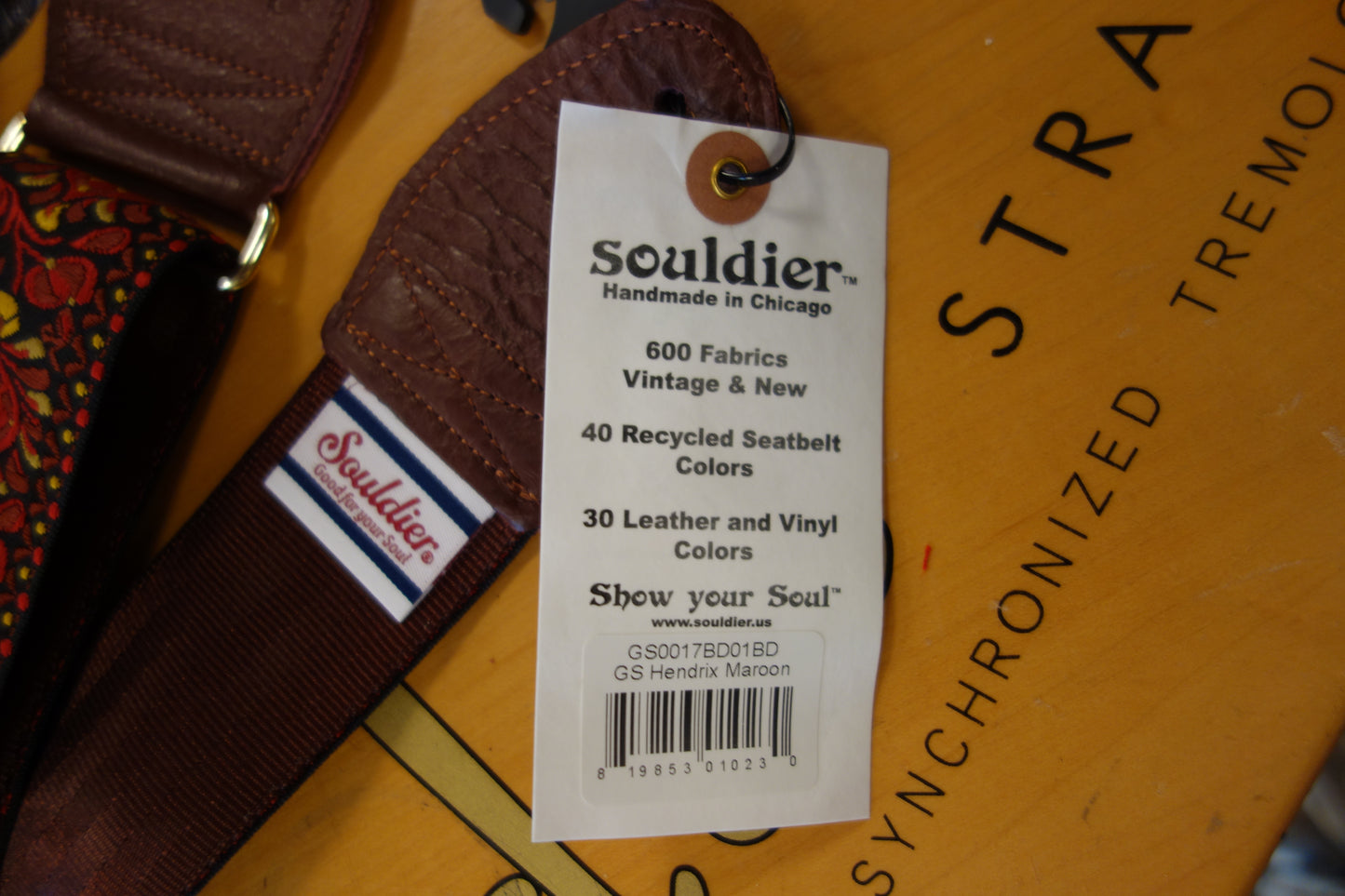 Souldier GS0017 Hendrix Maroon Jimi Hendrix