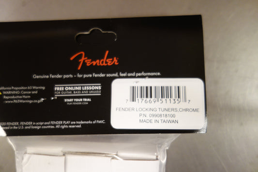 Fender Locking Stratocaster/Telecaster Staggered Tuning Machines (Polished Chrome) (6)