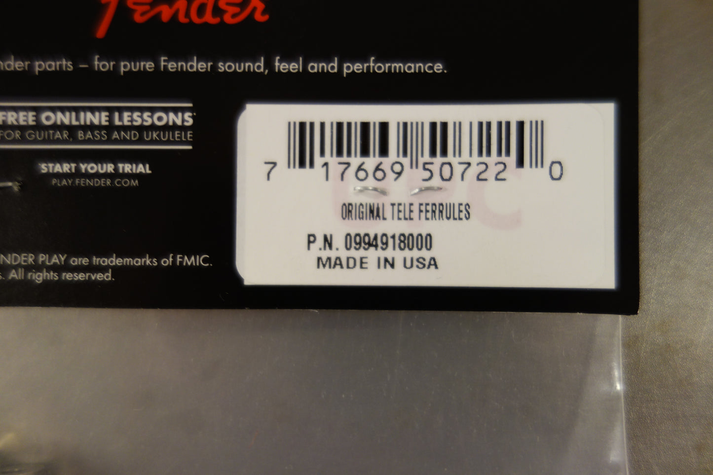 Fender American Vintage Telecaster Strings-Thru-Body String Ferrules (6)