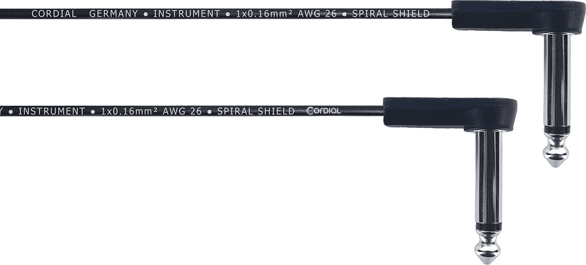 Cordial EI0.05RR 6.35 mm angled connectors - patch special - 5 cm