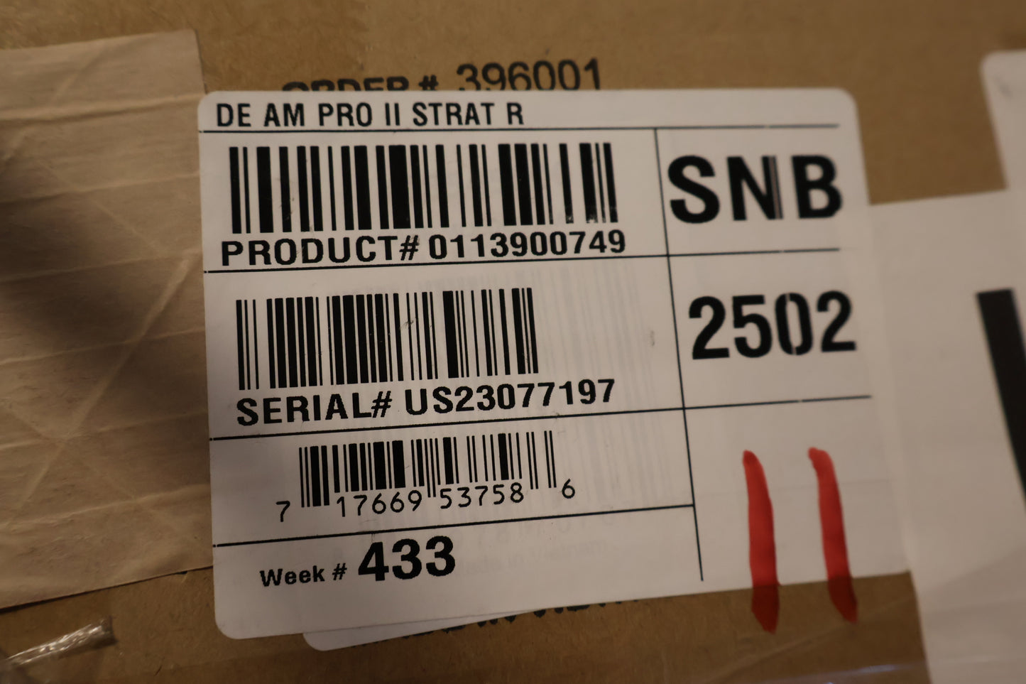 Fender Limited Edition American Professional II Stratocaster Sea Foam Green (B-Stock)