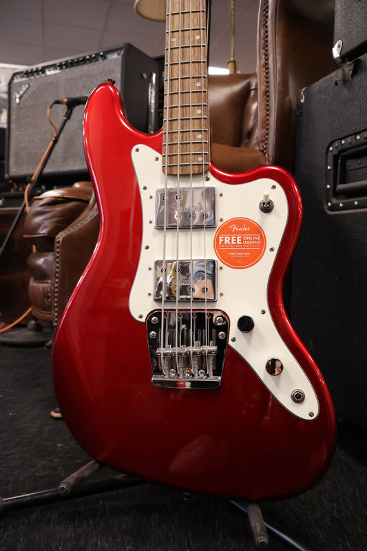 Squier Limited Edition Paranormal Rascal Bass HH Candy Apple Red (Used)