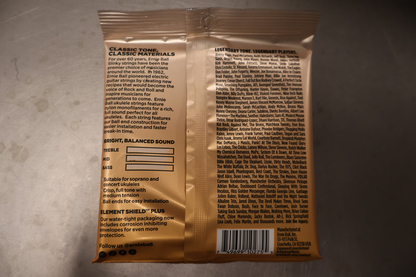 Ernie Ball 2329 ukulele Nylon ball-end
