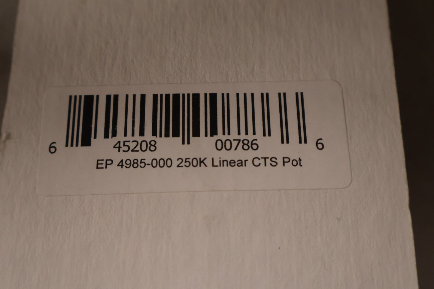 Allparts CTS 250K Linear Split Tone Potentiometer