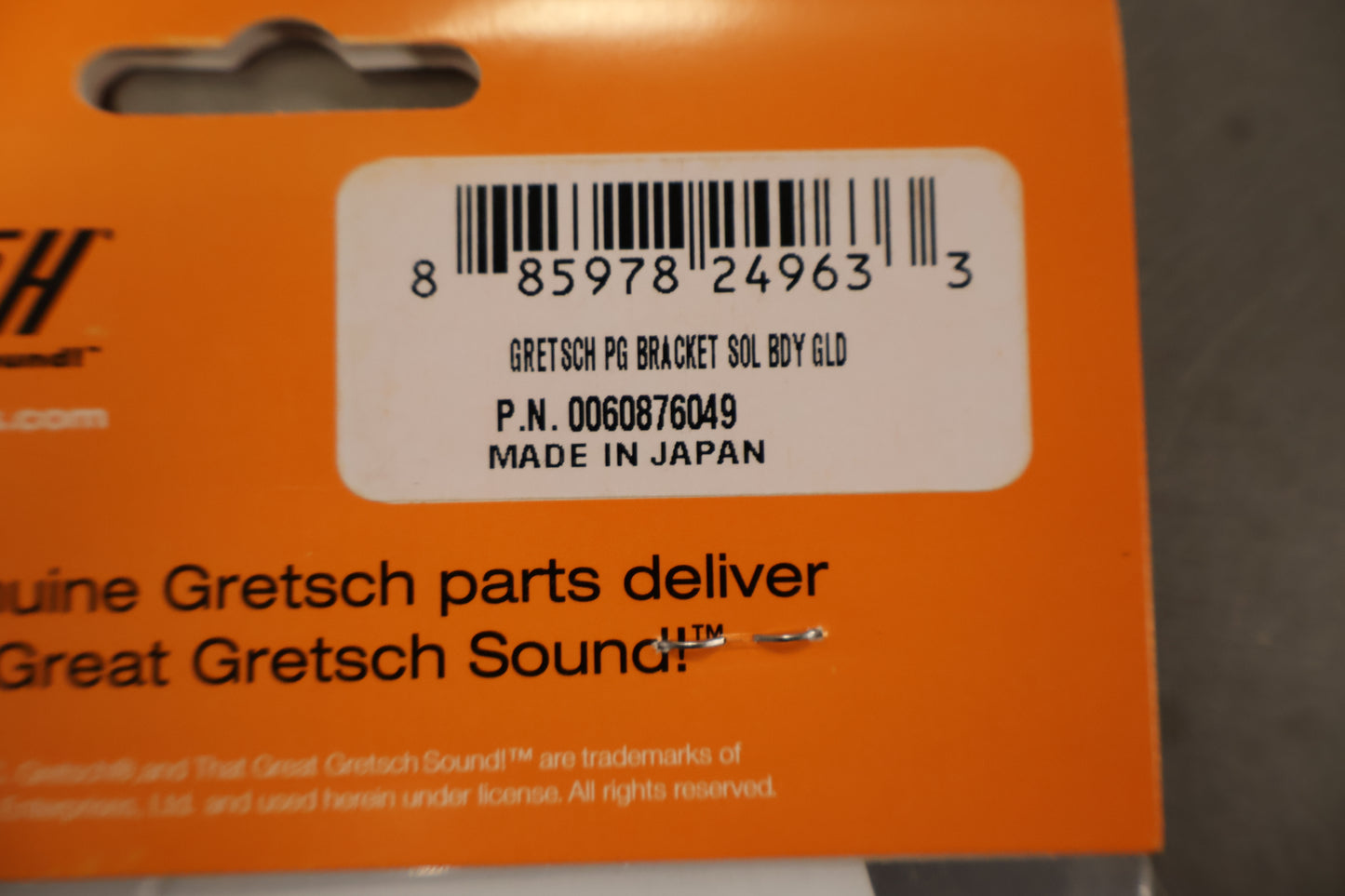 Gretsch Pickguard Mounting Bracket, Solid Body Models, Gold