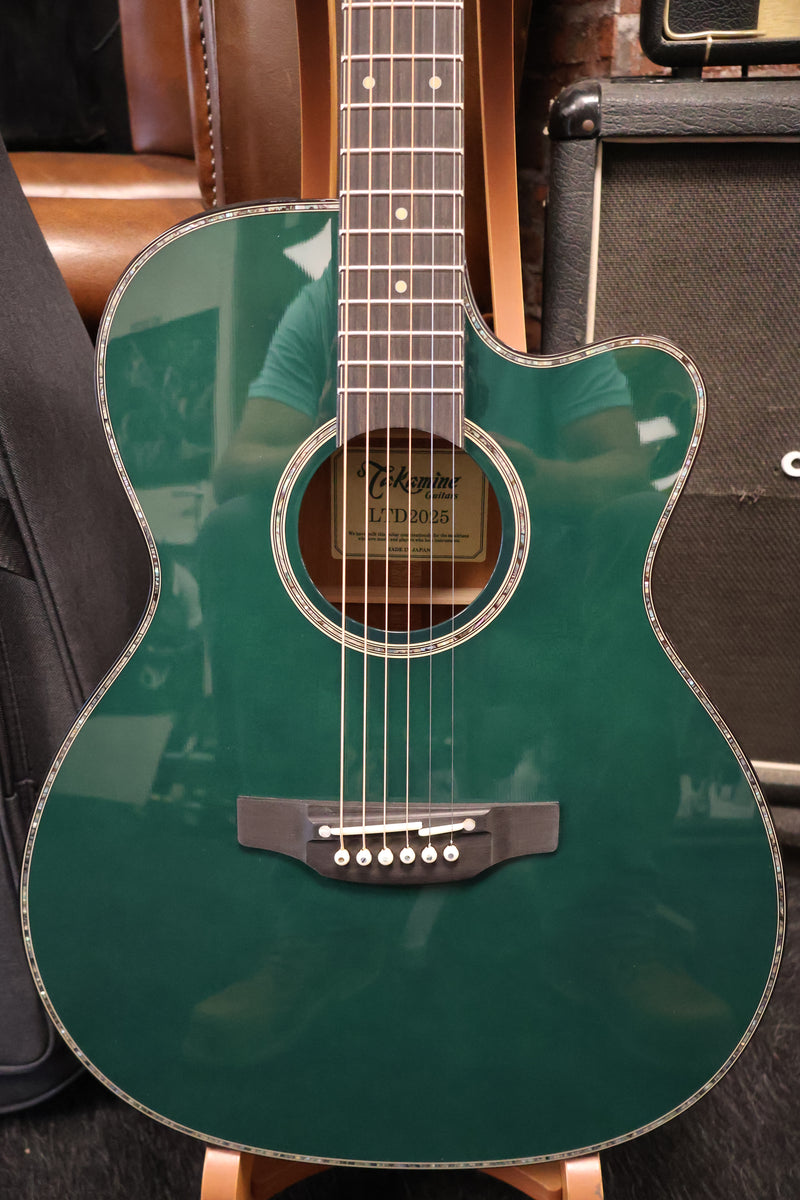 On Court-T LIMITED EDITION 全仏ver. USED Takamine LTD 2025 OM Cutaway Glossy Antique Evergreen – Dirk