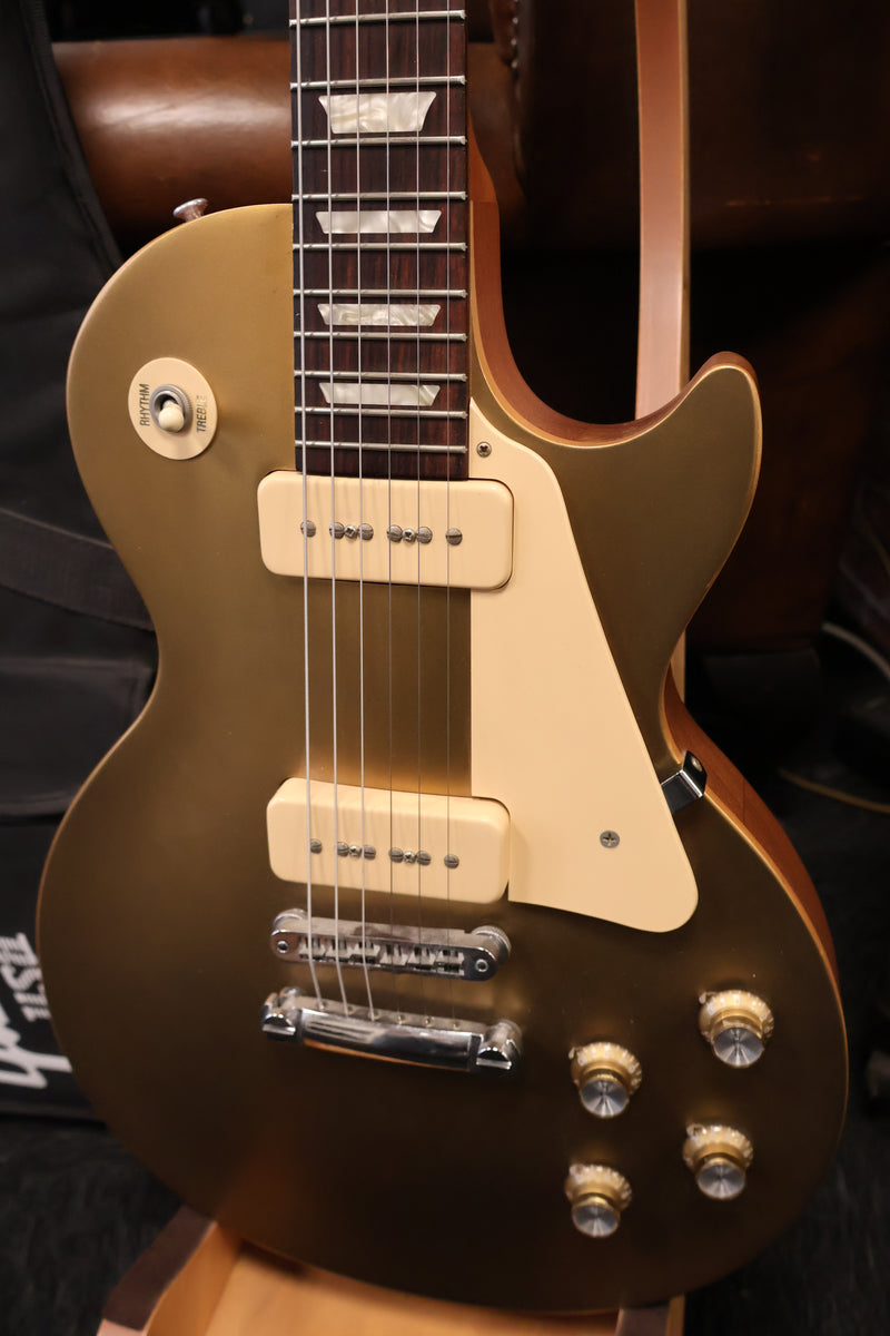 ギター Gibson lespaul tribute 60s p90 Gold Top Gibson Les Paul Studio 60s Tribute P90 Worn Gold Top 2nd Hand