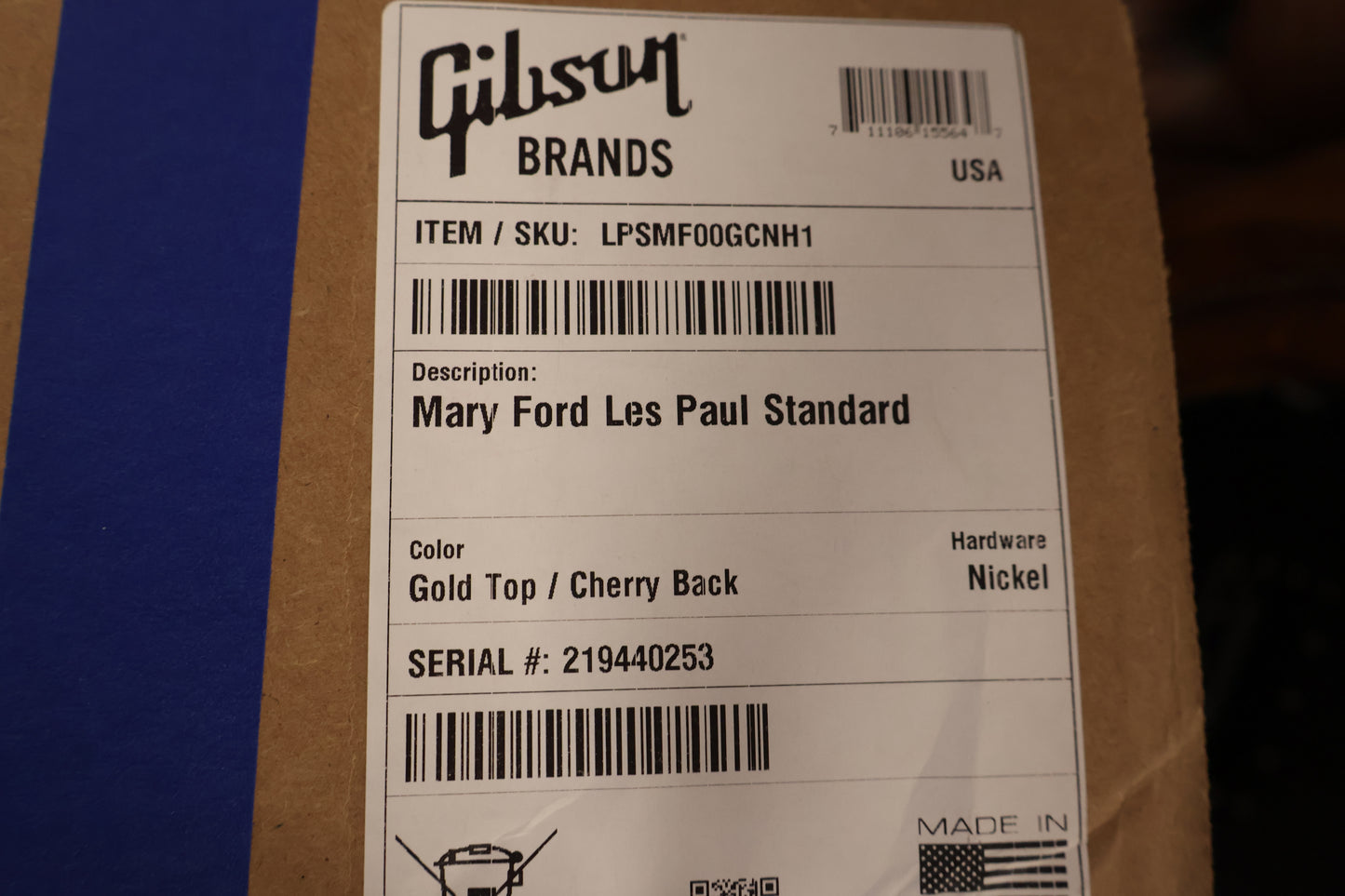 Gibson Mary Ford Les Paul Standard Goldtop