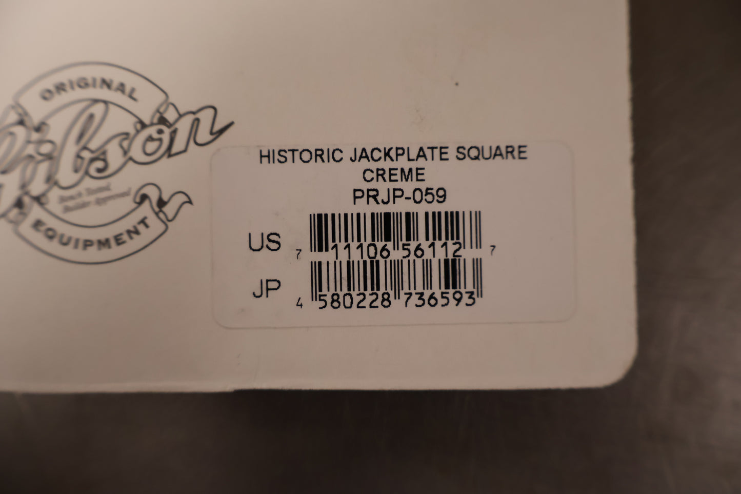 Gibson PRJP-059 Historic Output Jack Plate (Cream)