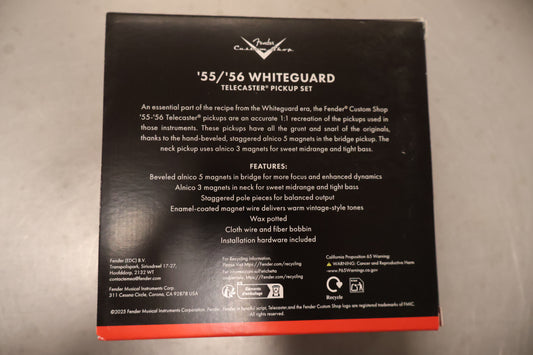 Fender Custom Shop '55/'56 Whiteguard Telecaster Pickups, Set of 2