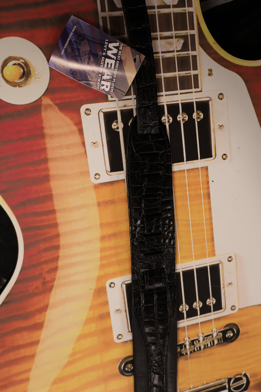 Levi's Leather Guitar Strap MSS100CR-BLK