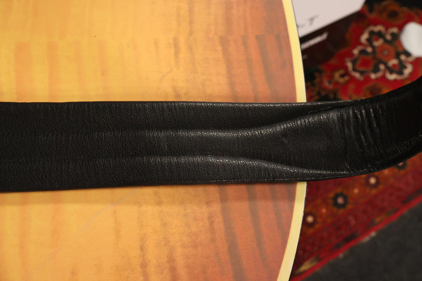 Levi's Leather Guitar Strap MSS100CR-BLK