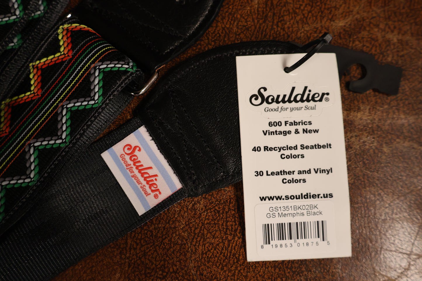 Souldier GS1351 - Memphis Black Guitar Strap