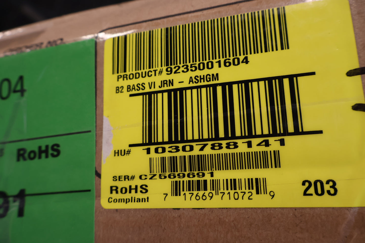 Fender Custom Shop Bass VI Journeyman Relic - Aged Sherwood Green Metallic