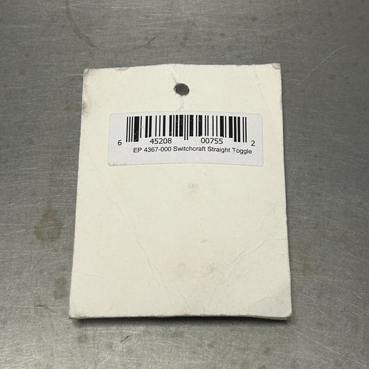 Allparts Switchcraft® Straight Toggle Switch White