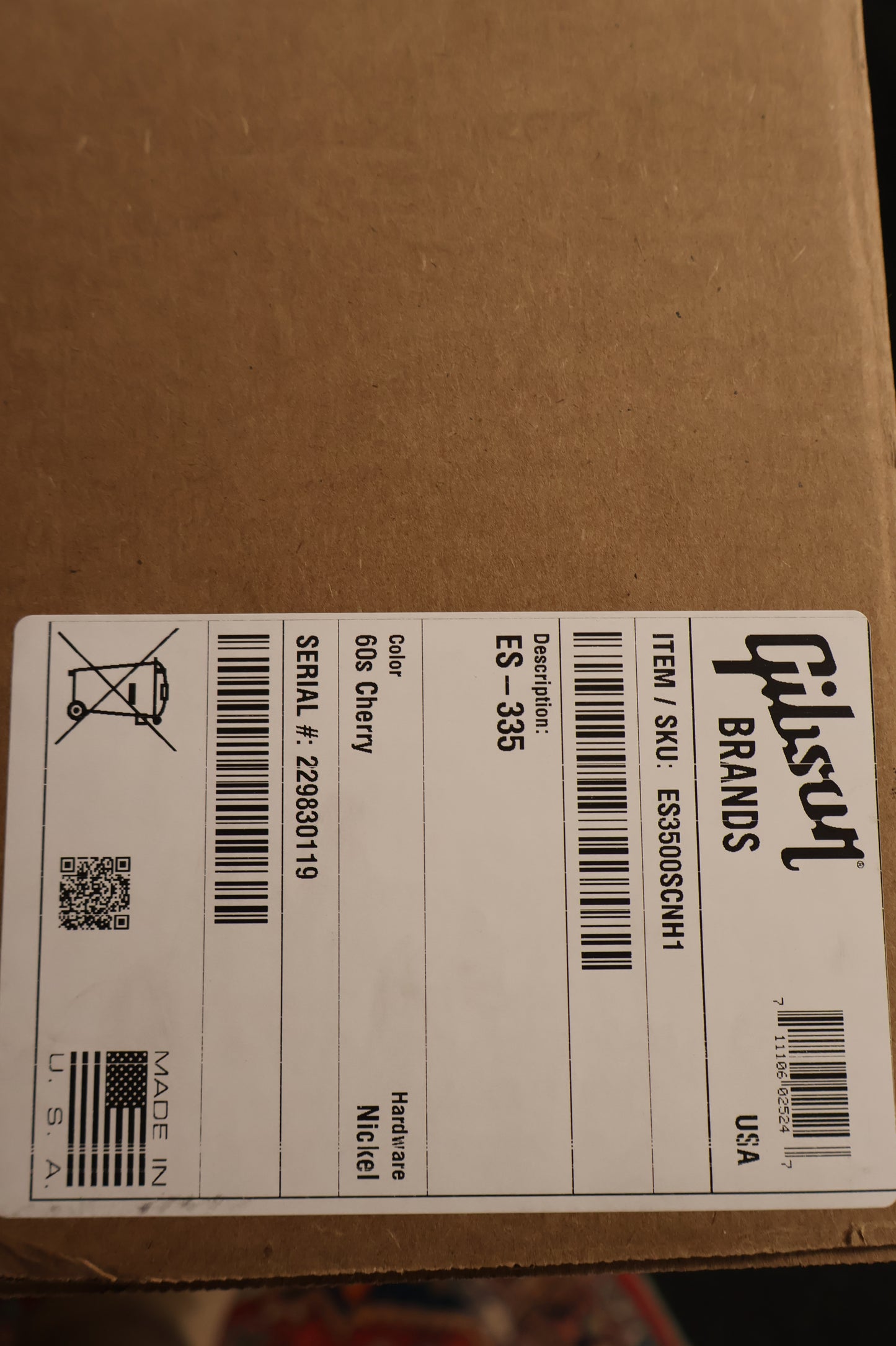 Gibson ES-335 Sixties Cherry #119