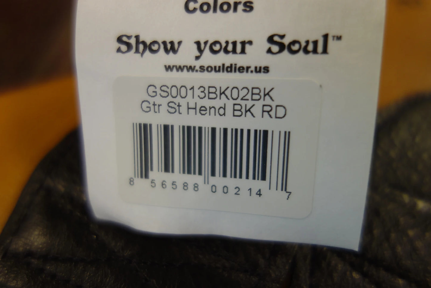 Souldier GS0013 Hendrix Black Jimi Hendrix guitar strap