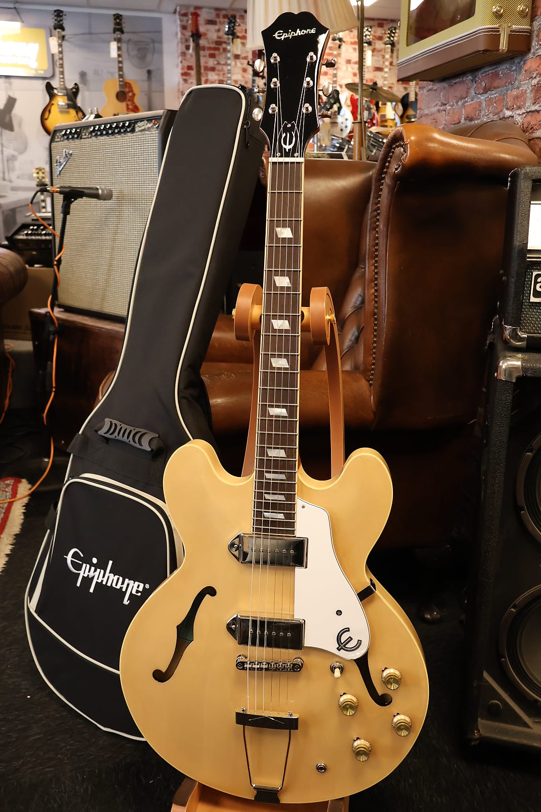 Epiphone Casinoナチュラル Epiphone Casino Natural (Incl. Premium Gig Bag) | Ludimusic