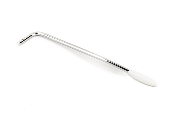 Fender '65 Mustang Tremolo Arm, White Tip, Chrome