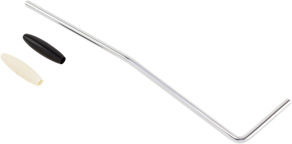 Fender Player Jaguar/Jazzmaster Tremolo Arm, Chrome with Black and White Knobs