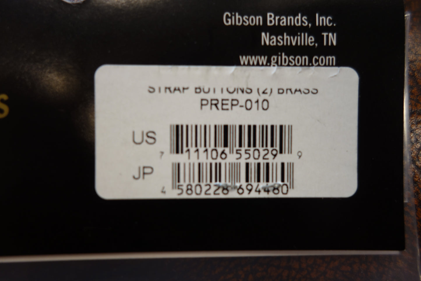 Gibson PREP-010 Strap Buttons Brass 2 pcs.