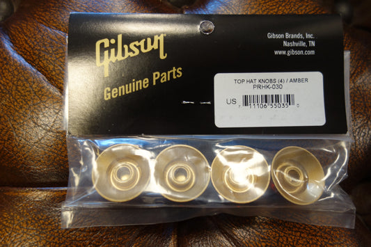 Gibson PRHK-030 Top Hat Knobs (Vintage Amber) (4 pcs.)
