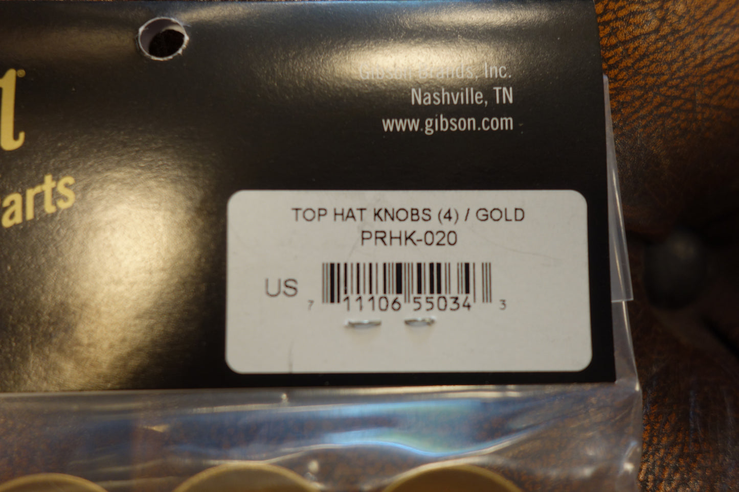 Gibson PRHK-020 Top Hat Knobs (Gold) (4 pcs.)