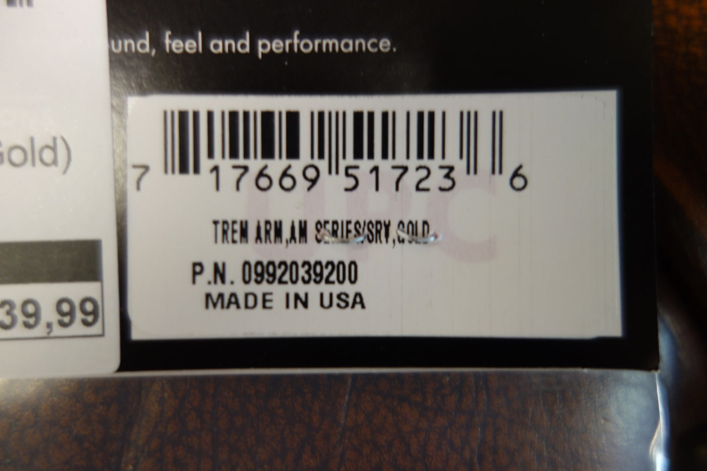 Fender American Vintage Stratocaster Tremolo Arm (Gold)