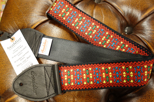 Souldier Hendrix Monterey Red Guitar Strap rear
