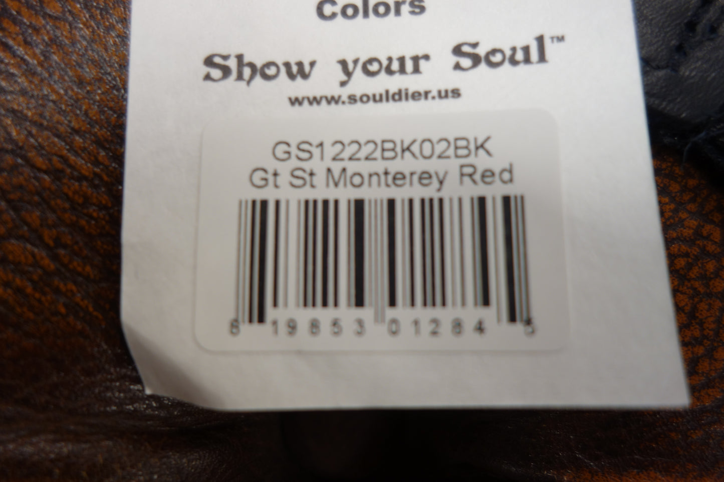 Souldier Hendrix Monterey Red Guitar Strap logo