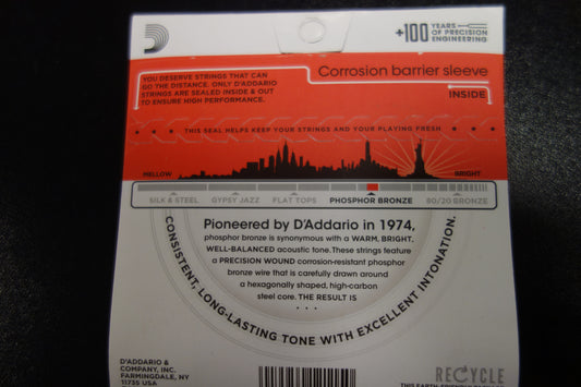 D'addario EJ-17 Phospher Bronze 13-56