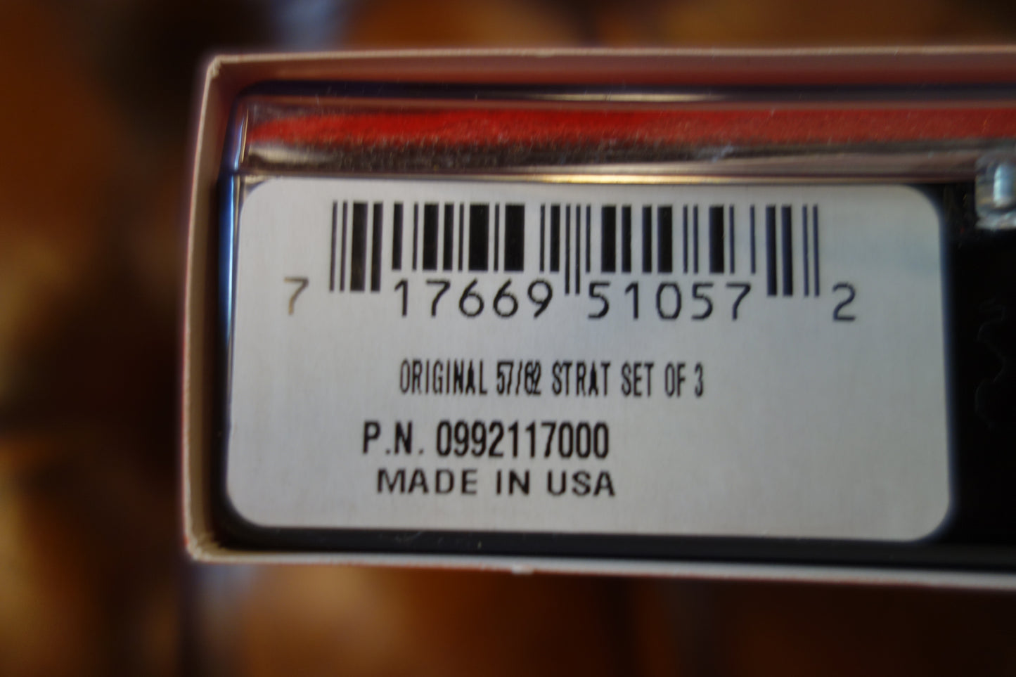 Fender Original ’57/’62 Strat Pickups, (3)