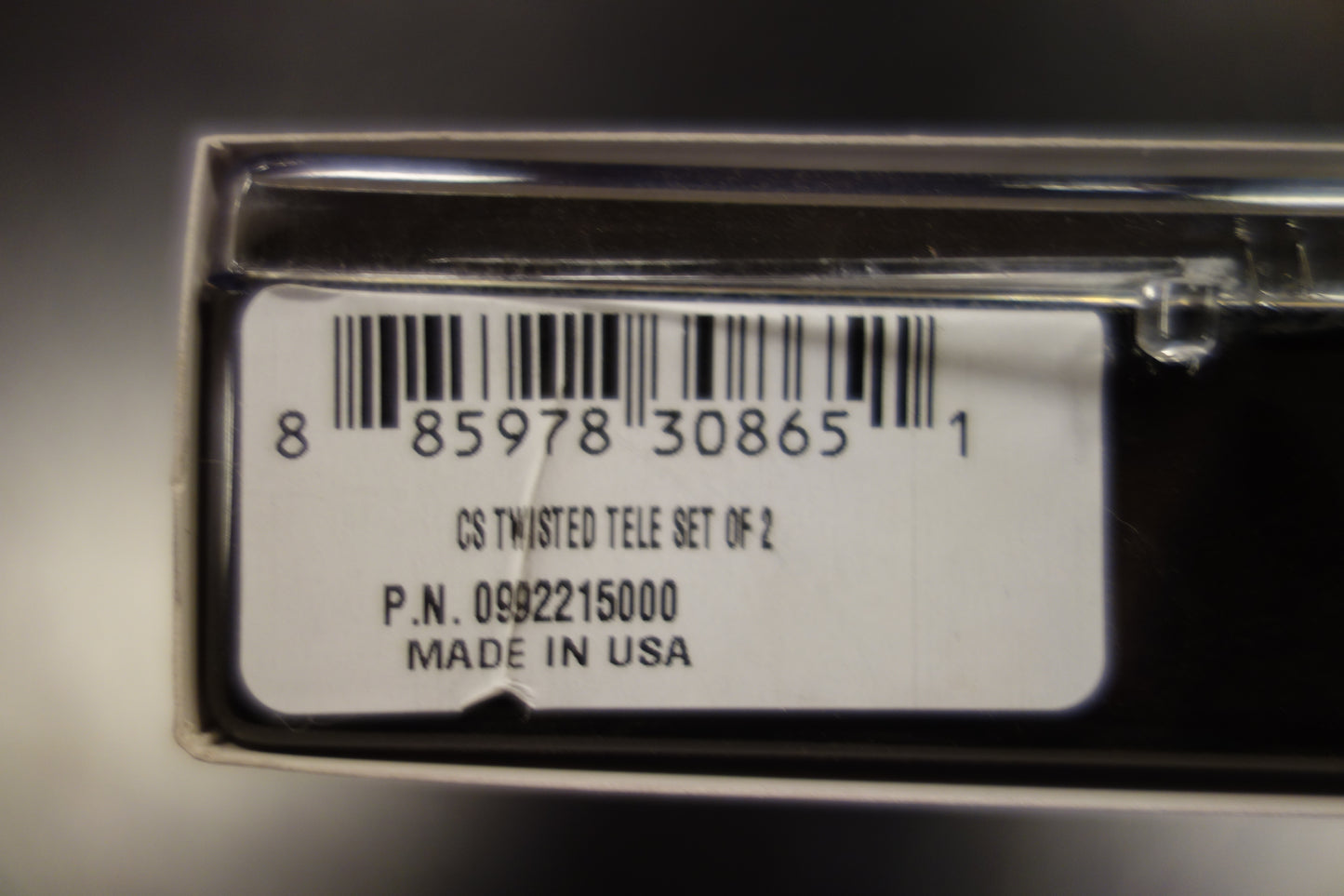 Fender Custom Shop Twisted Tele Pickups, Black/Chrome (2)