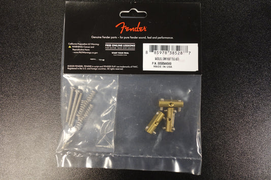 Fender American Vintage Telecaster Compensated Bridge Saddles, Brass