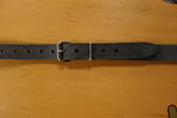 Liam's Adjustable Leather Vintage Style Guitar Strap Grey