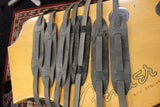 Liam's Adjustable Leather Vintage Style Guitar Strap Grey