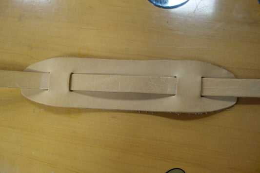 Liam's Adjustable Leather Vintage Style Guitar Strap Natural
