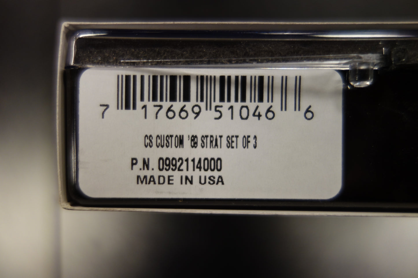 Fender Custom Shop Custom '69 Strat Pickups, (3)