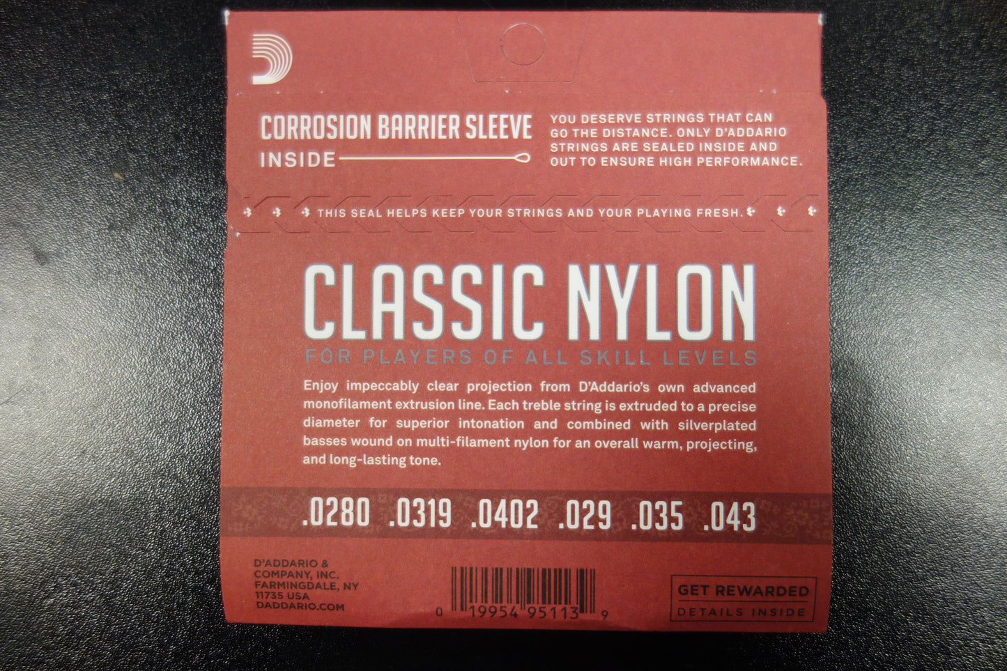 D'addario EJ-27 Classic Nylon Normal Tension